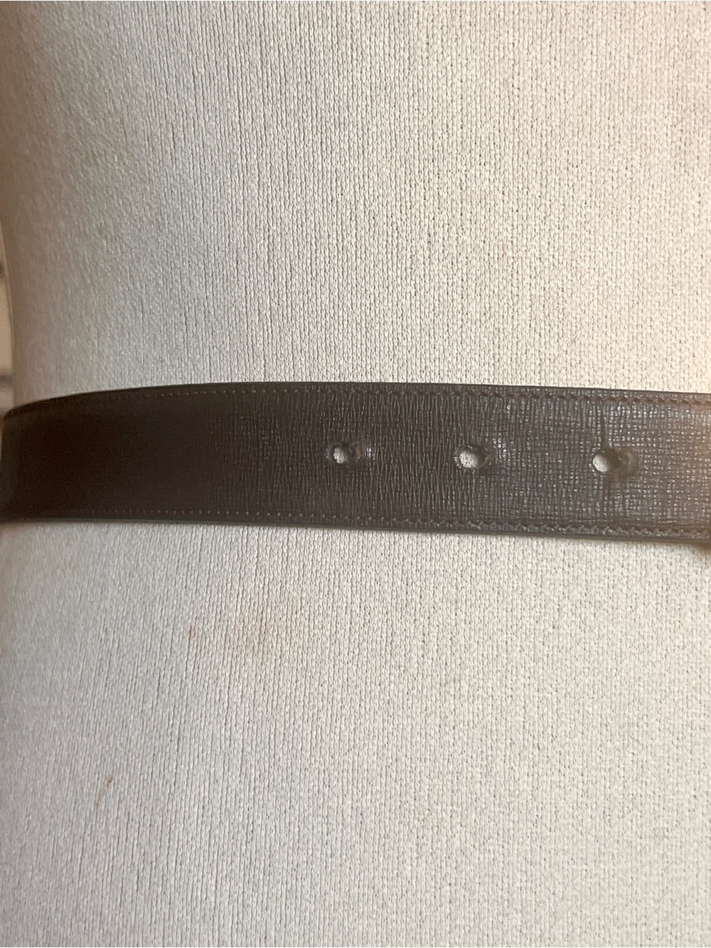 VTG Pierre Cardin Brown Cowhide Leather Logo Belt Retro Classic Old Money - Picture 5 of 11